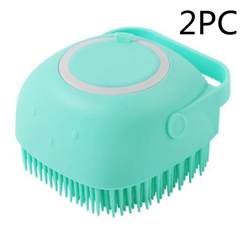 Silicone Pet Bath Massage Gloves Brush