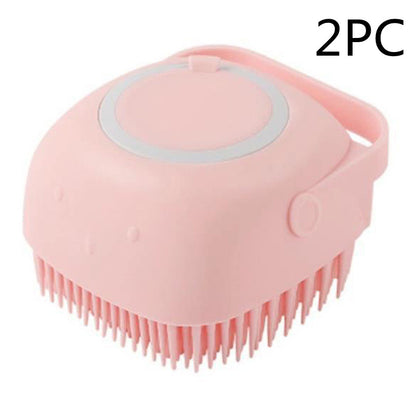 Silicone Pet Bath Massage Gloves Brush