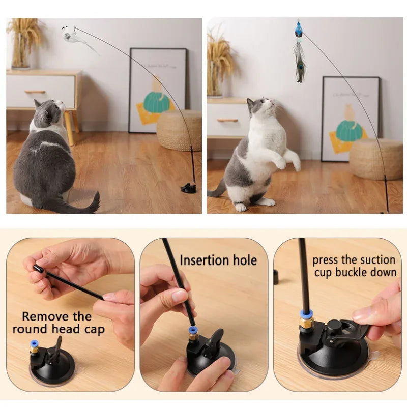 Interactive Bird Simulation Cat Toy Set | Shop Kays