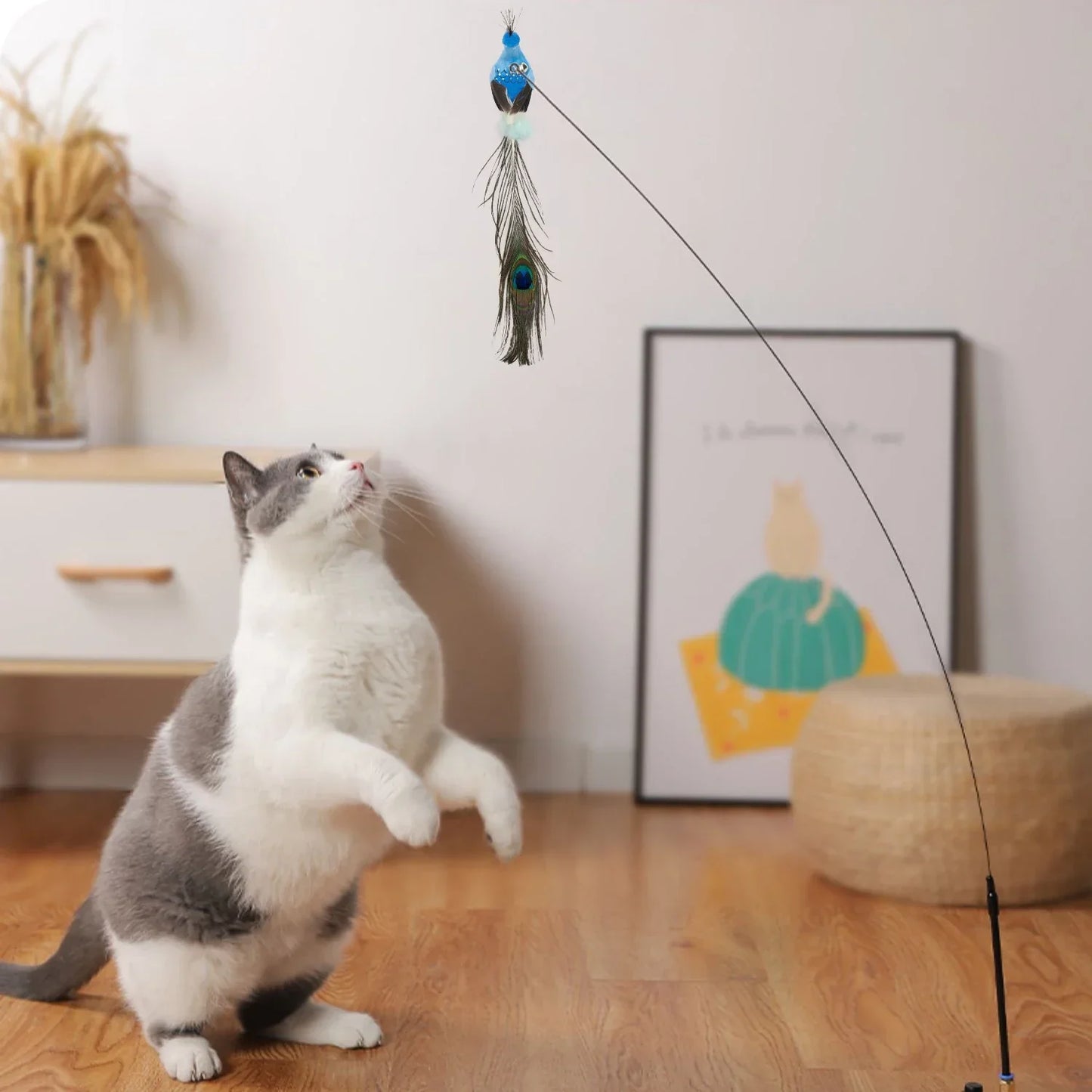 Interactive Bird Simulation Cat Toy Set | Shop Kays